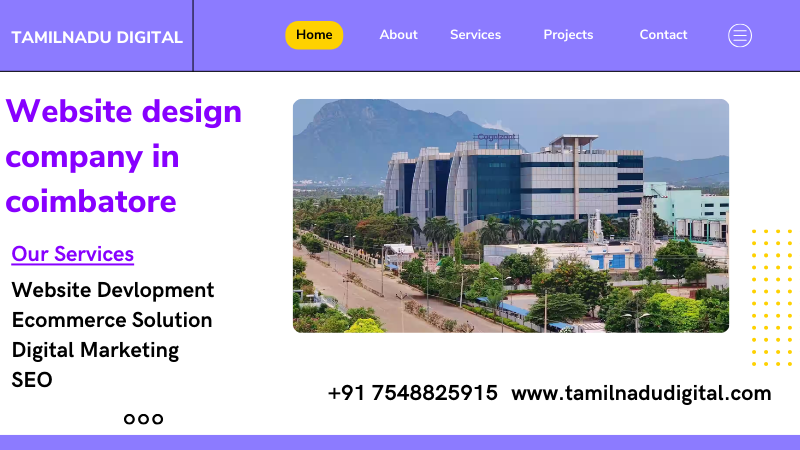 Professional Website Design Company in Coimbatore - Tamil Nadu Digital Team at Work