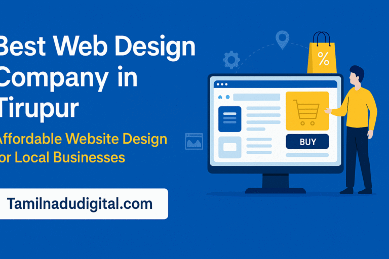Best Web Design Company in Tirupur | Tamilnadu Digital